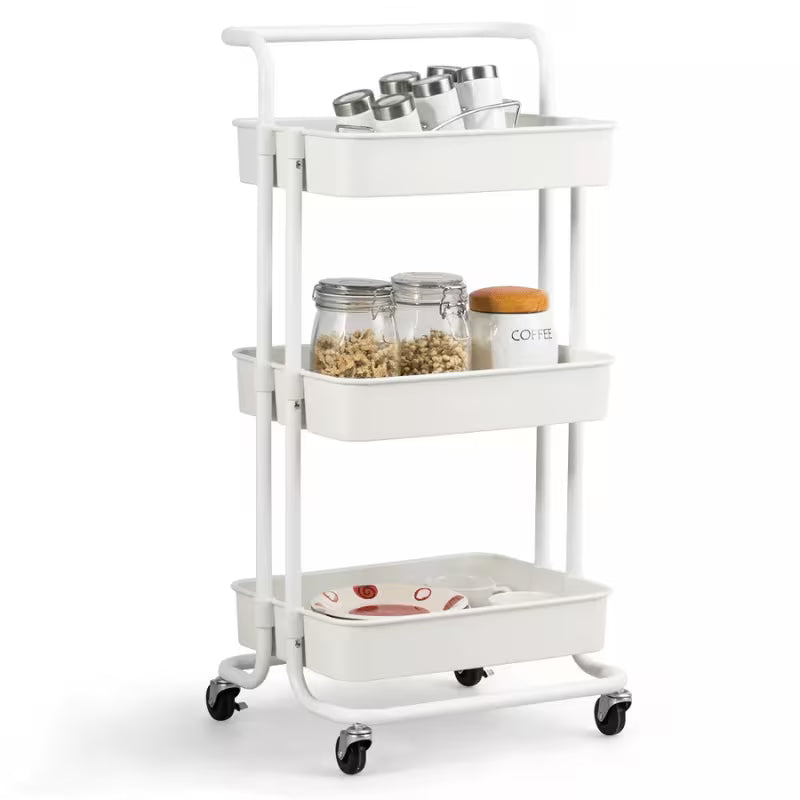 Carrito organizador de 3 niveles con ruedas