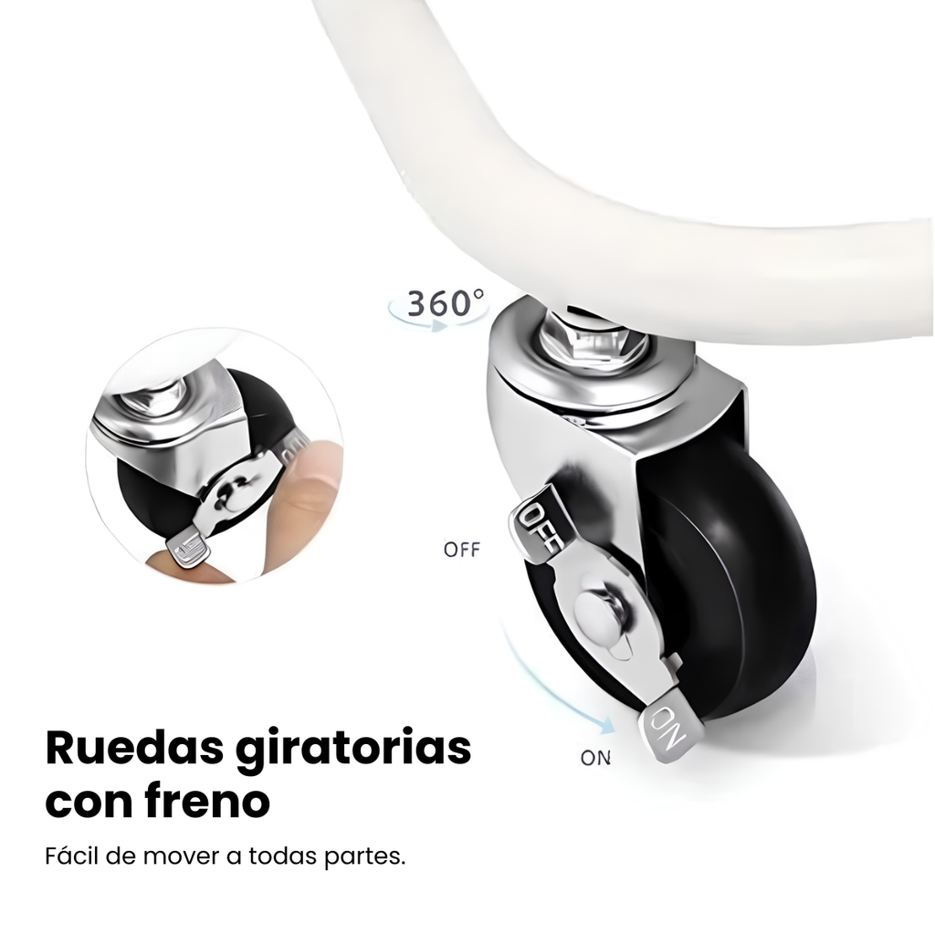 Carrito organizador de 3 niveles con ruedas
