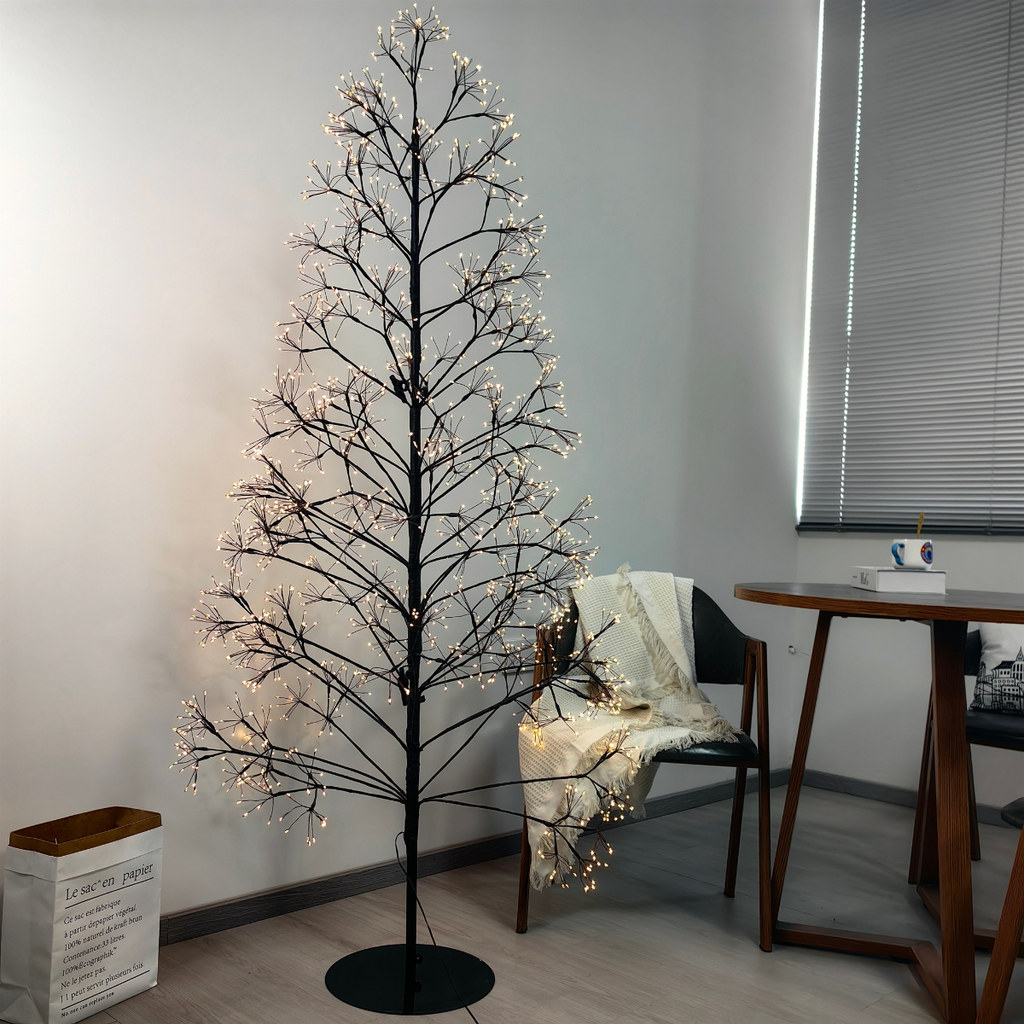 Árbol de Navidad chamizo LED