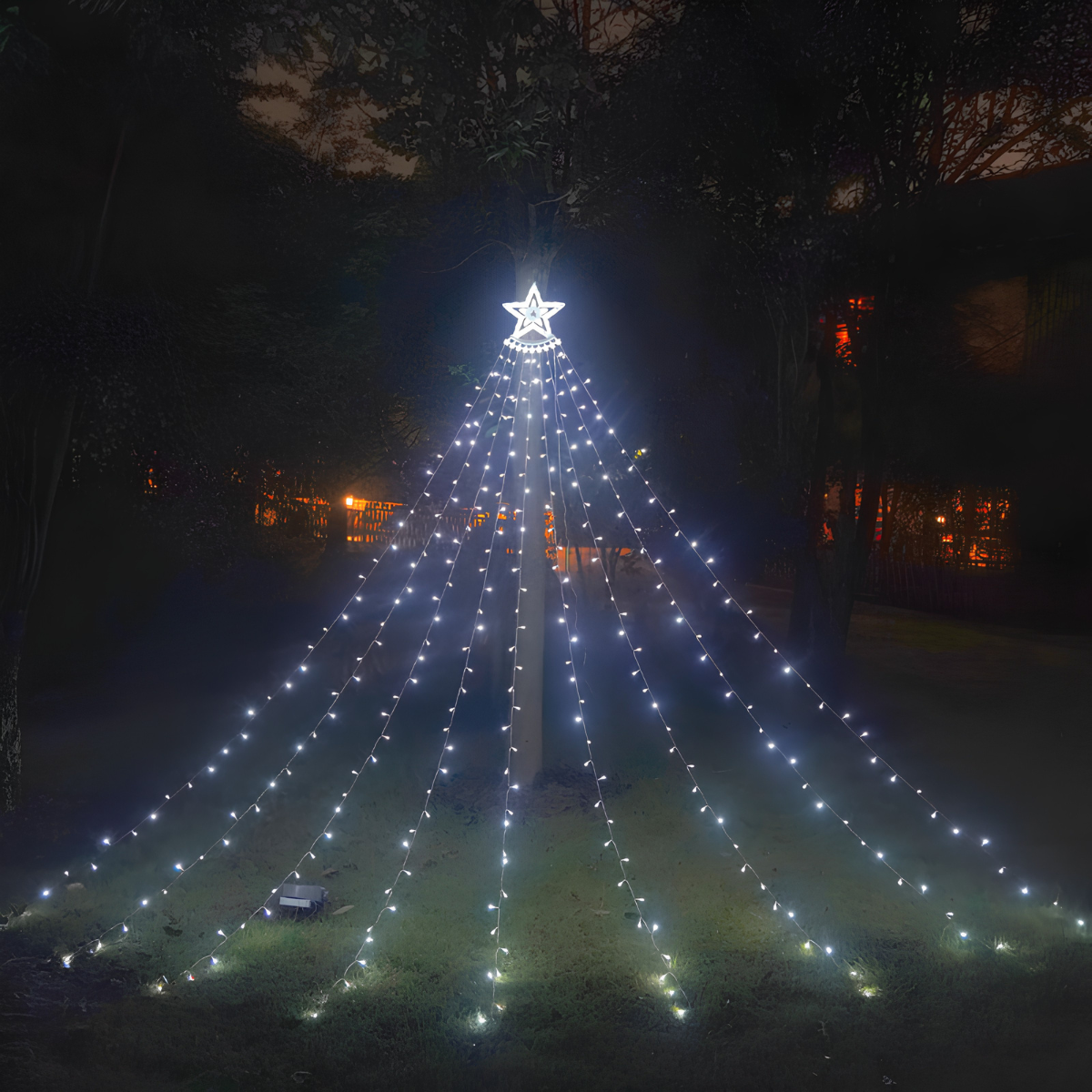 Luces LED en forma de árbol de Navidad