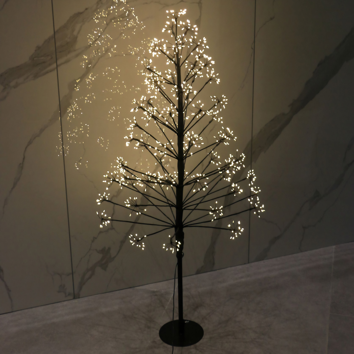 Árbol de Navidad chamizo LED
