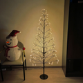 Árbol de Navidad chamizo LED