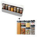 Combo contenedores + condimenteros para cocina