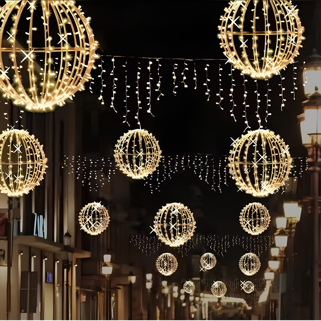 Esfera navideña decorativa LED