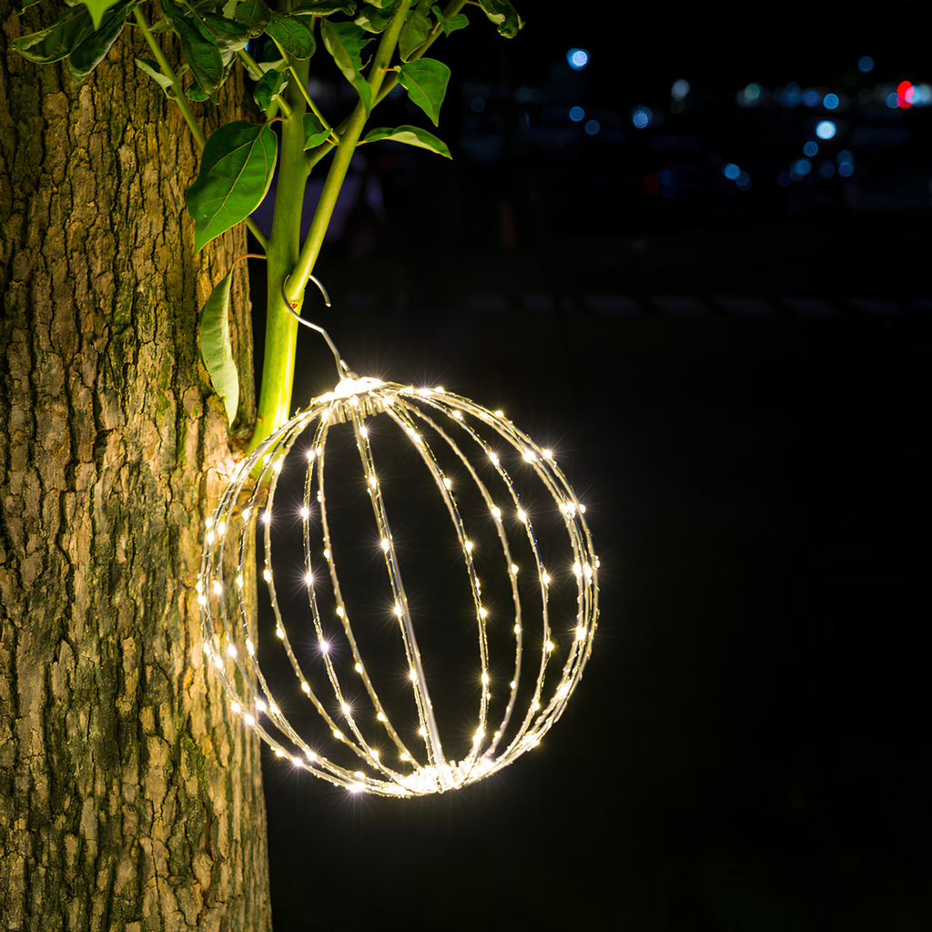 Esfera navideña decorativa LED