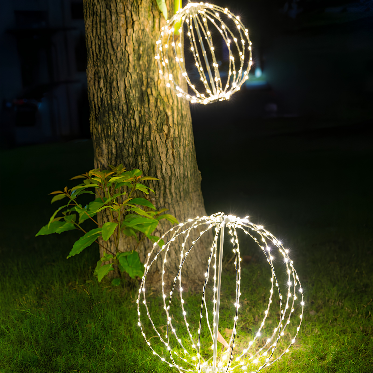 Esfera navideña decorativa LED