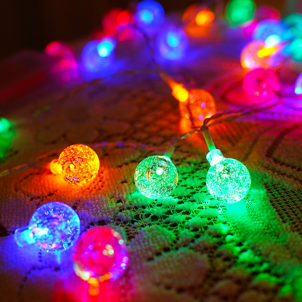 Guirnalda navideña de 240 Luces LED globo