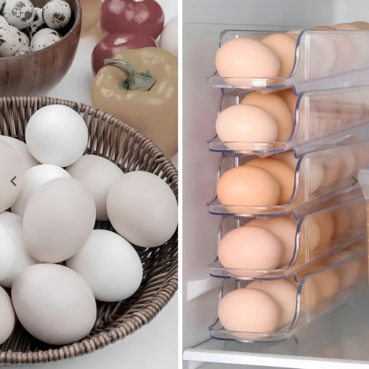 Organizador para huevos de 3 niveles