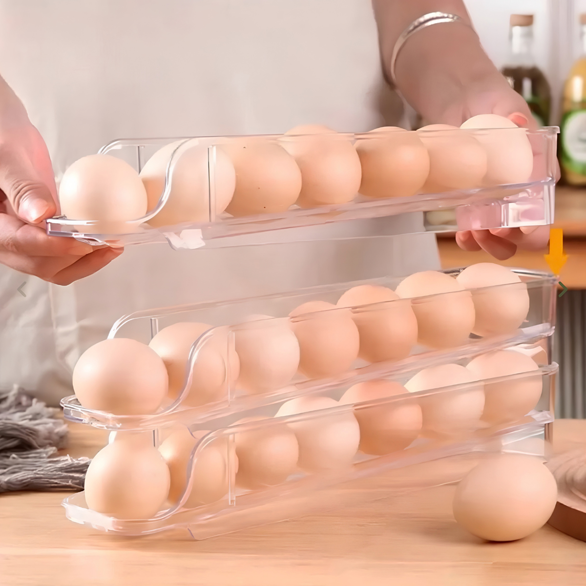 Organizador para huevos de 3 niveles