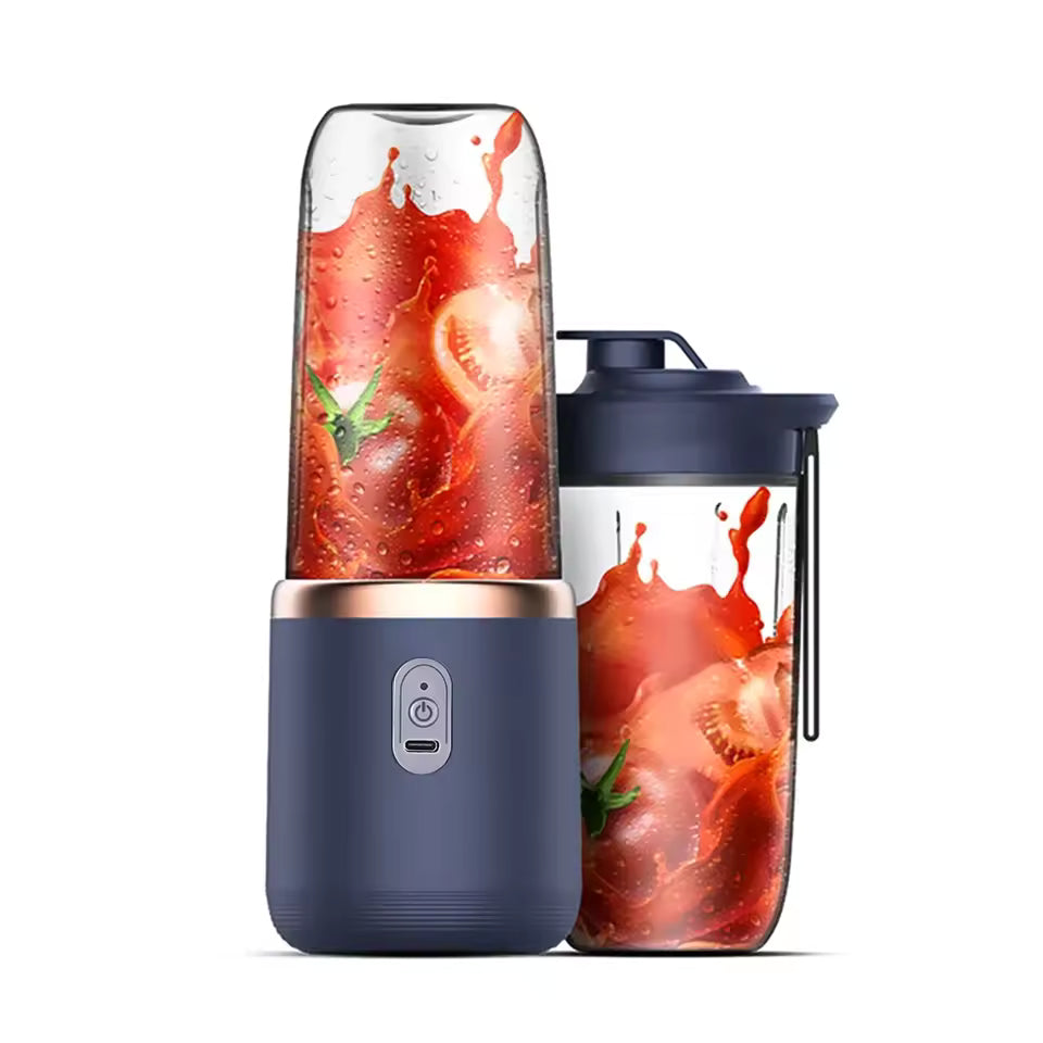 Licuadora pórtatil de doble vaso USB recargable