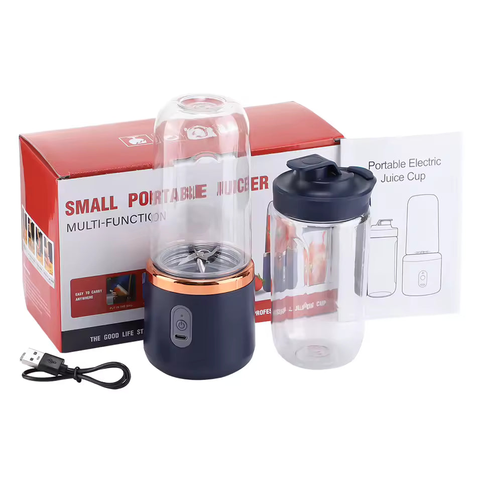 Licuadora pórtatil de doble vaso USB recargable