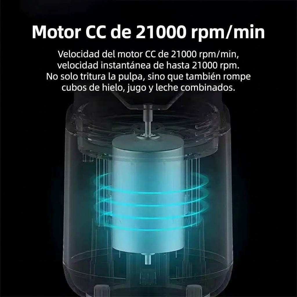 Licuadora pórtatil de doble vaso USB recargable