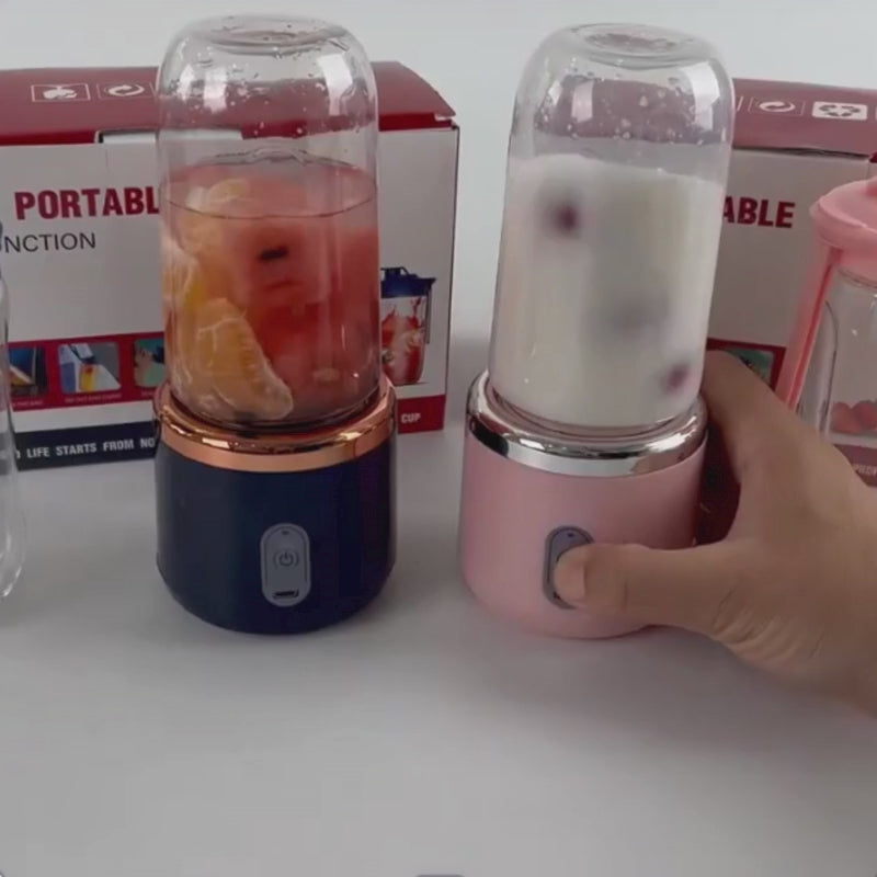 Licuadora pórtatil de doble vaso USB recargable